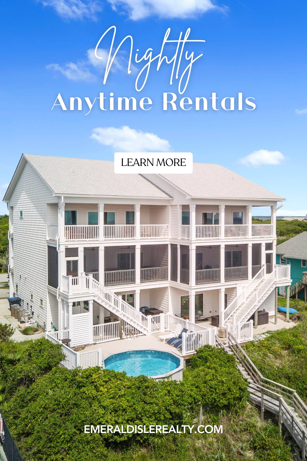 Nightly Anytime Rentals in Emerald Isle, NC